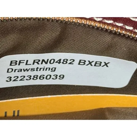 Dooney & Bourke Drawstring Bucket Bag Bordeaux Leather NWT $498 - Picture 6 of 6